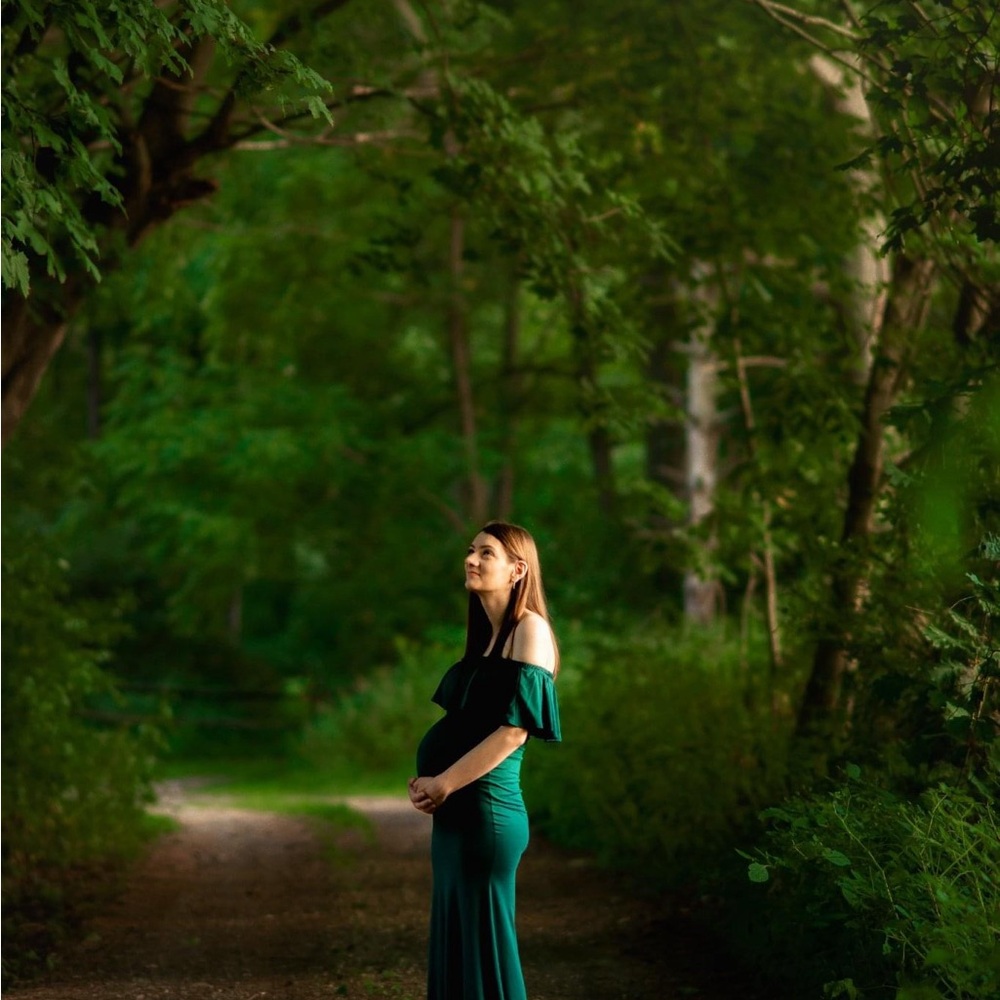 Maternity Off Shoulder Dress